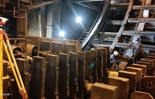 تعویض استراکچر اصلی بیس سگمنت‌های ریخته‌گری اسلب یک شرکت فولاد خوزستان