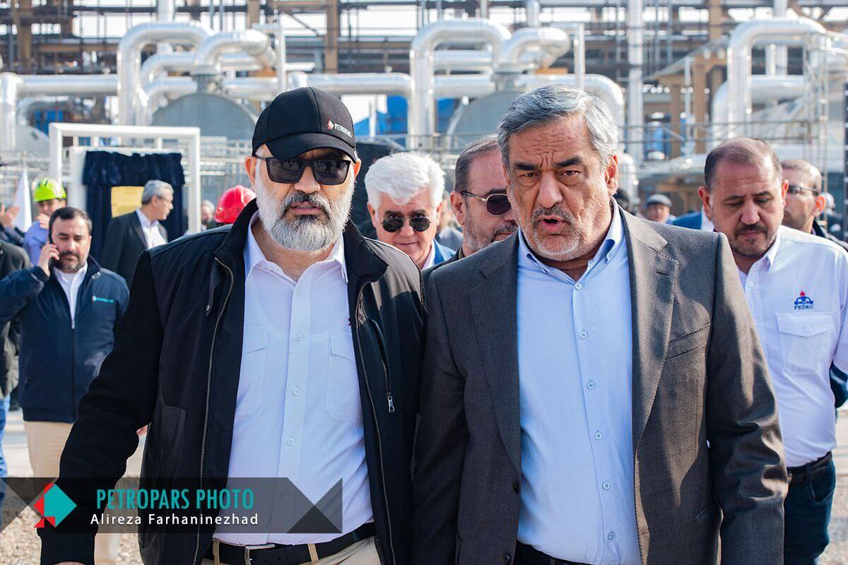 گزارش تصویری مراسم راه‌اندازی Train D واحد فرآورش مرکزی میدان مشترک آزادگان جنوبی (CTEP)