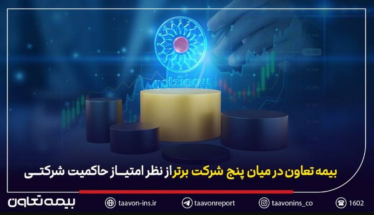 بیمه تعاون در میان پنج شرکت برتر از نظر امتیاز حاکمیت شرکتی