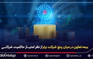 بیمه تعاون در میان پنج شرکت برتر از نظر امتیاز حاکمیت شرکتی