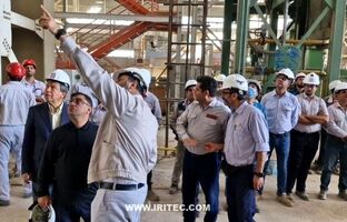 قدردانی مدیر عامل ایریتک از پیشرفت پروژه فولاد قائنات
