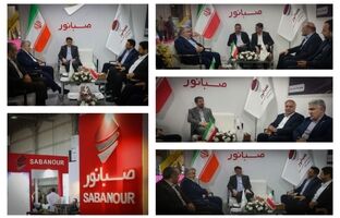 بازدید نمایندگان استان همدان در مجلس از غرفه صبانور در اولین نمایشگاه معدن کشور