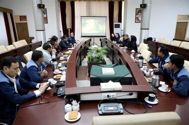 برگزاری مراسم کاشت نهال توسط مدیر عامل شرکت سنگ آهن مرکزی