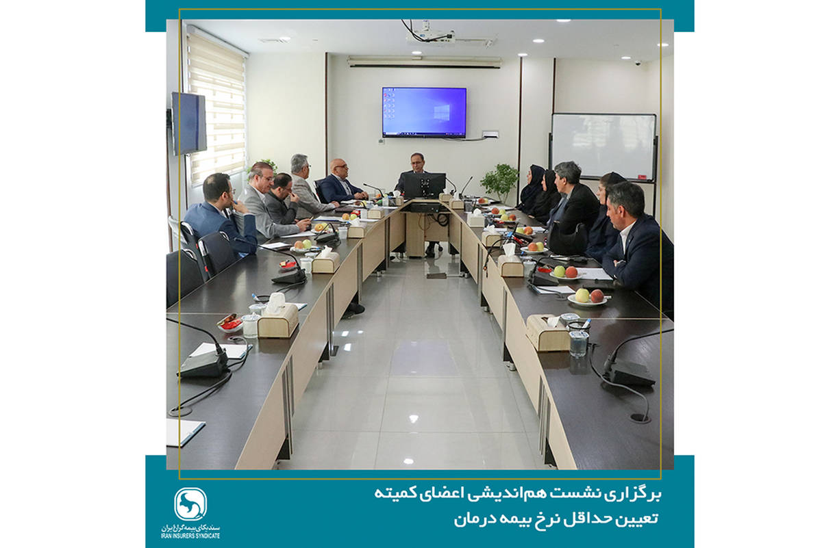 برگزاری نشست هم‌اندیشی اعضای کمیته تعیین حداقل نرخ بیمه درمان با دبیرکل سندیکای بیمه گران ایران