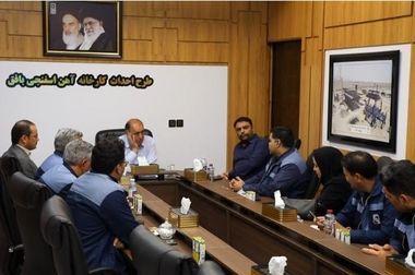 بازدید میدانی مدیر عامل شرکت سنگ آهن مرکزی ایران بافق از پروژه کارخانه فولاد آلیاژی مرکزی بافق