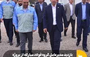 بازدید مدیرعامل گروه فولاد مبارکه از پروژه نیروگاه ۶۰۰ مگاواتی خورشیدی آفتاب شرق