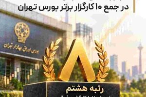 کارگزاری تامین سرمایه تمدن در جمع ۱۰ کارگزار برتر بورس تهران