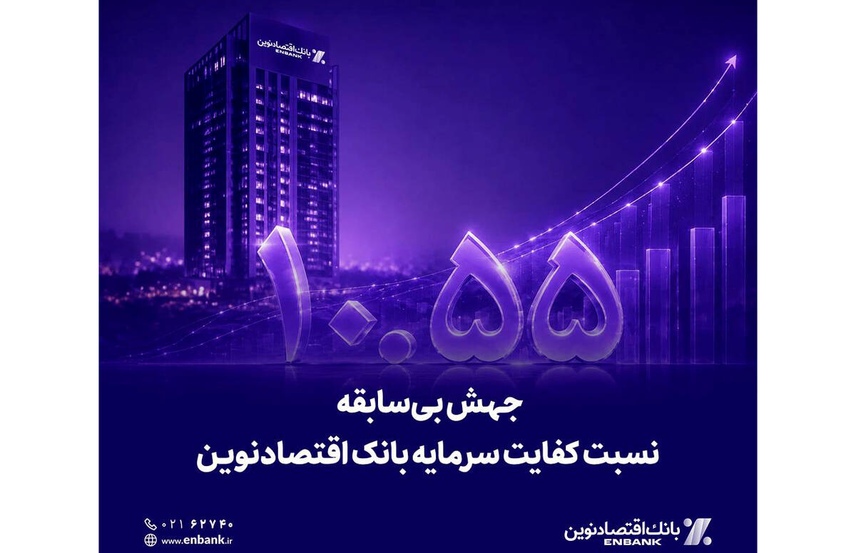  جهش بی‌سابقه نسبت کفایت سرمایه بانک اقتصادنوین