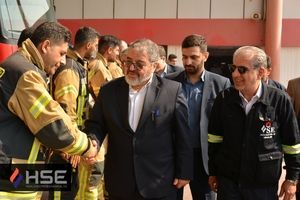 بازدید سردار جلالی از شرکت HSE پتروشیمی عسلویه / تأکید بر نوآوری در ایمنی و پدافند غیرعامل